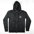 Load image into Gallery viewer, Halesite Habanero Vintage Zen Zip-up Hooded Sweatshirt, Twisted Black