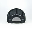 Load image into Gallery viewer, Halesite Habanero Embroidered Six Panel retro Trucker Hat, Black, Adjustable Snapback
