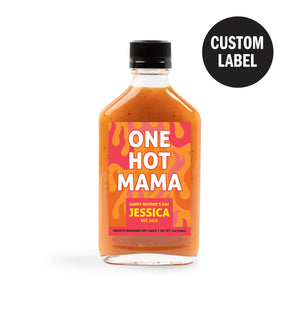 Custom Label, Halesite Habanero Unstrained Hot Sauce, 7 oz Flask Bottle
