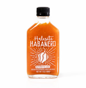 Halesite Habanero Unstrained Hot Sauce, 7 oz Flask Bottle